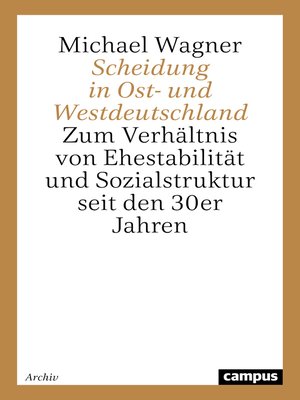 cover image of Scheidung in Ost- und Westdeutschland